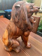 houten leeuw 52 cm hoog, Antiek en Kunst, Ophalen of Verzenden