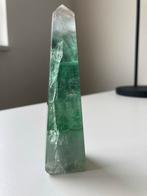 Groene Fluoriet Toren - Woondecoratie Kristal Edelsteen, Ophalen of Verzenden, Zo goed als nieuw