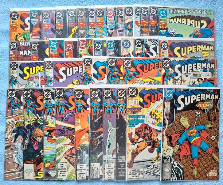US SUPERMAN COMICS. JAREN '80, '90. 3 EURO PER STUK. DC., Boeken, Strips | Comics, Zo goed als nieuw, Meerdere comics, Amerika