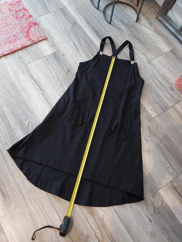 ART zwart jurk tuniek overgooier 38 40 42 travelstof stretch beschikbaar voor biedingen