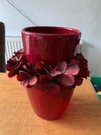 Bloempot, Huis en Inrichting, Woonaccessoires | Vazen, Ophalen, Gebruikt, Glas, Minder dan 50 cm