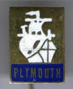 Plymouth email op koper auto speldje ( C_153 ), Verzamelen, Speldjes, Pins en Buttons, Verzenden, Zo goed als nieuw, Transport