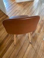 6 stoelen 3x bruin 3x blauw, Ophalen, Zo goed als nieuw, Blauw, Vijf, Zes of meer stoelen