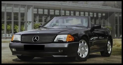 Mercedes-Benz 500 SL 1991 Zwart, Auto's, Mercedes-Benz, Particulier, SL, ABS, Airbags, Airconditioning, Centrale vergrendeling