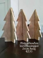 Te koop; houten kerstboompjes, Ophalen of Verzenden, Zo goed als nieuw