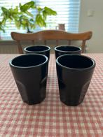 4 zwarte Gusta espresso bekers, nieuw, Huis en Inrichting, Keuken | Servies, Ophalen of Verzenden, Nieuw, Overige stijlen, Kop(pen) en/of Schotel(s)