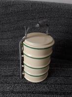 Emaille lunchtrommel 4 bakken, Ophalen