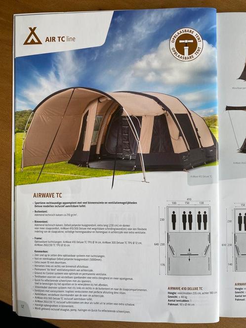 Opblaastent Bardani 300 deluxe TC incl. luifel, Caravans en Kamperen, Tenten, tot en met 4, Zo goed als nieuw, Ophalen