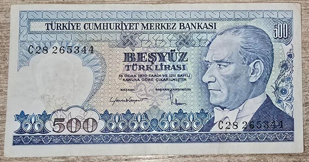 Turkije 500 lira, Ophalen, Overige landen