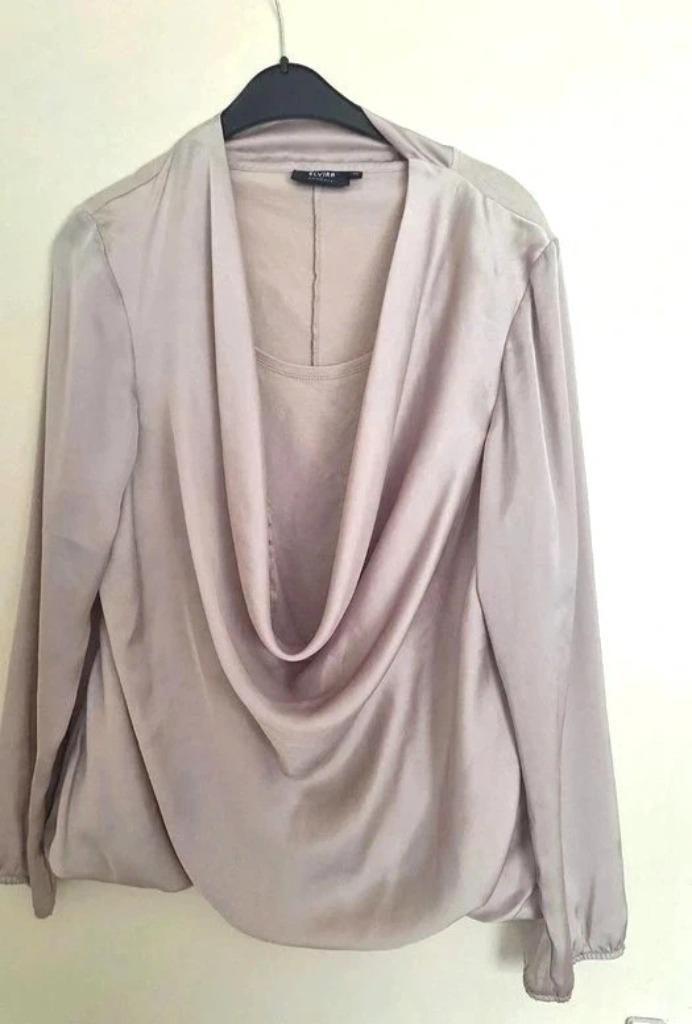 Elvira Casuals blouse beige – maat 42, Kleding | Dames, Blouses en Tunieken, Zo goed als nieuw, Maat 42/44 (L), Beige, Ophalen of Verzenden