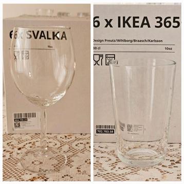 Wijnglazen en frisglazen Ikea beschikbaar voor biedingen