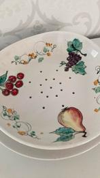 Vintage - uitlekschaal voor fruit - 2 delige - made in Italy, Ophalen of Verzenden