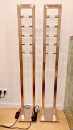 Set van 2.Stijlvolle Design diemen Lampen., Huis en Inrichting, 100 tot 150 cm, Ophalen of Verzenden, Zo goed als nieuw, Glas