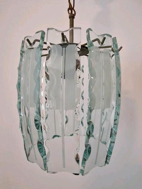 Unieke Vintage Kroonluchter Fontana Arte Italiaans design, Huis en Inrichting, Lampen | Kroonluchters, Zo goed als nieuw, Ophalen of Verzenden