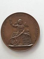 Bronzen huwelijkspenning Willem Frederik / Sophia Wurtemburg, Ophalen of Verzenden, Brons, Nederland