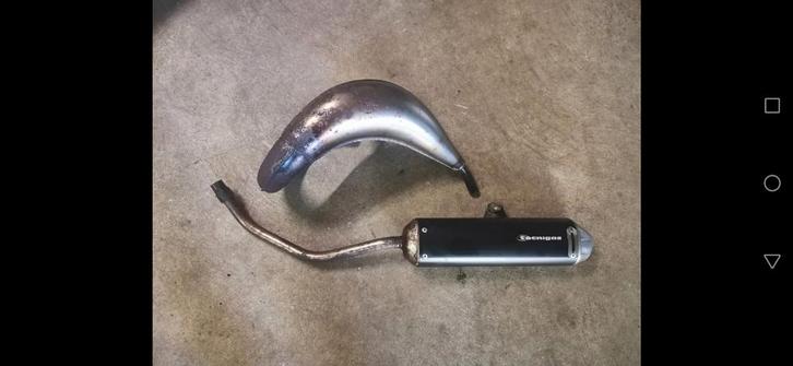 Technigas evo uitlaat derbi, Fietsen en Brommers, Brommeronderdelen | Algemeen, Gebruikt, Uitlaat, Ophalen of Verzenden