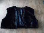 zgan zwart imitatie bont hesje gevoerd oksel tot oksel 60 cm, Ophalen of Verzenden, Zo goed als nieuw, Maat 38/40 (M)
