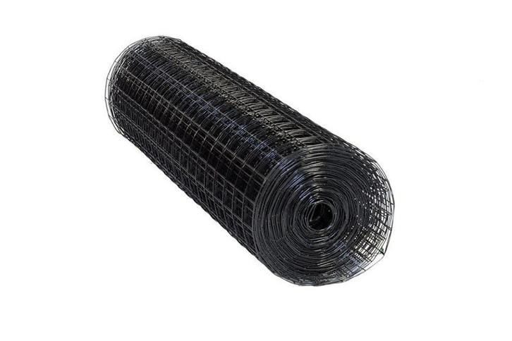 Zwart tuin gaas, 50 x 50 x1.9 mm rol 25 meter, 1 meter hoog, Dieren en Toebehoren, Vogels | Overige Vogels, Meerdere dieren