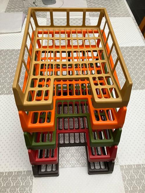 Leitz brievenbakjes postbakjes retro 5 stuks, Diversen, Bureau-accessoires, Gebruikt, Ophalen of Verzenden
