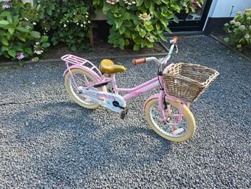 Roze Cooper Meisjesfiets met Mandje beschikbaar voor biedingen