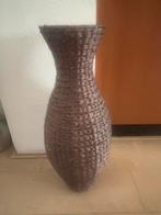 Grote rieten vaas, Overige kleuren, Ophalen of Verzenden, Minder dan 50 cm, Glas