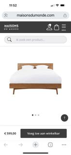 Retro Bed 160x200 + Emma Matras (2024), Huis en Inrichting, Slaapkamer | Matrassen en Bedbodems, Ophalen, Tweepersoons, Zo goed als nieuw