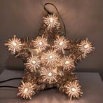 Zilveren kerstboom ster met verlichting 21 cm, Diversen, Kerst, Ophalen of Verzenden, Zo goed als nieuw