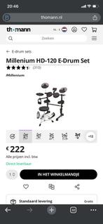 Elektrisch drumstel HD-120 millenium, Muziek en Instrumenten, Ophalen, Gebruikt, Overige merken, Elektronisch