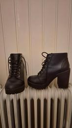 Zwarte enkellaarzen, maat 37, Ophalen of Verzenden, Zo goed als nieuw, Zwart