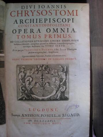 DIVI JOANNIS CHRYSOSTOMI, ARCHIEPISCOPI, CONSTANTINOPOLITANI beschikbaar voor biedingen