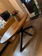 Ovale eettafel mangohout naturel Ø160x90 massief #I, Huis en Inrichting, Ophalen, Nieuw, 50 tot 100 cm, Ovaal