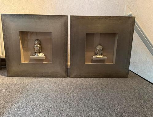 Wanddecoratie boeddha, Huis en Inrichting, Woonaccessoires | Schilderijen, Tekeningen en Foto's, Zo goed als nieuw, Overige typen
