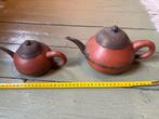 Twee Oude Aardewerk Theepotten, Ophalen of Verzenden