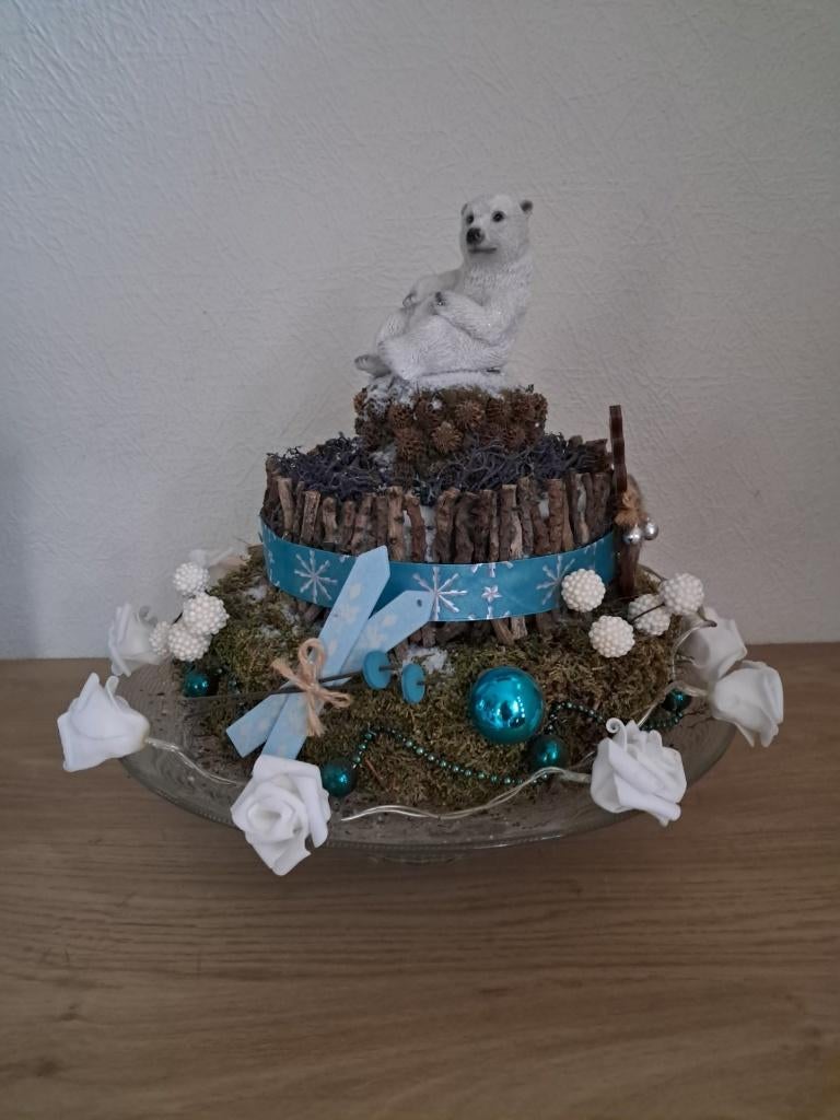 Kerst decoratie kersttaart met lampjes, Ophalen, Nieuw