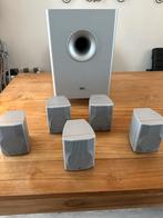 Elac subwoofer met 5x cinema 1 sat luidsprekers, Audio, Tv en Foto, Overige merken, 70 watt of meer, Zo goed als nieuw, Ophalen