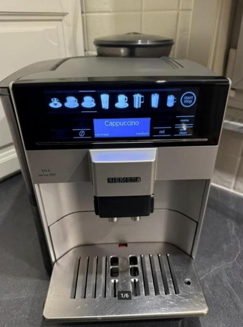 Siemens EQ6 series 300 espressomachine, Witgoed en Apparatuur, Koffiezetapparaten, Zo goed als nieuw, Gemalen koffie, Koffiebonen