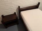 Ledikant + Nachtkastje + Matras, Ophalen, Gebruikt, 90 cm, Eenpersoons