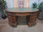 Klassieke ovale partnerdesk, dubbelzijdig bureau, schrijftaf