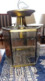 Messing lamp met glas, Ophalen of Verzenden