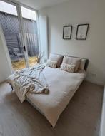 IKEA Slattum bed 160x200 + 2 matrassen, Huis en Inrichting, Slaapkamer | Slaapbanken, Ophalen, Gebruikt, Tweepersoons, 200 cm