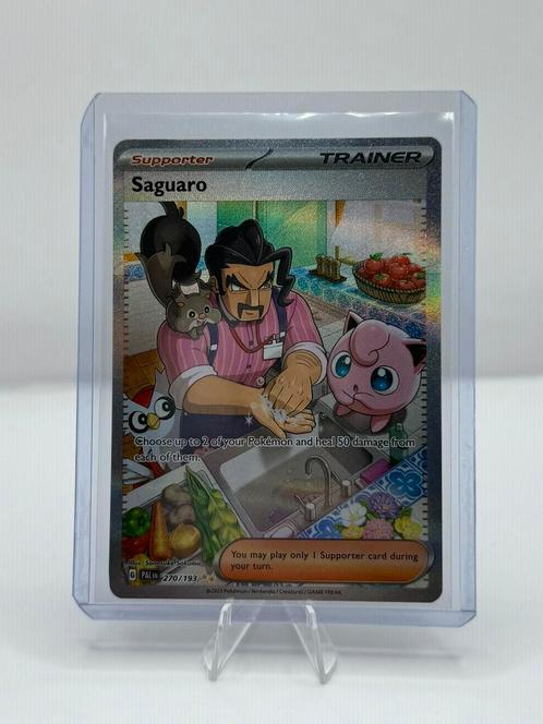 Saguaro #270/193 Pokemon Paldea Evolved, Hobby en Vrije tijd, Verzamelkaartspellen | Pokémon, Nieuw, Losse kaart, Ophalen of Verzenden