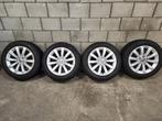 5x112 Audi Velgen 16 Inch Dunlop Wintersport 5 M+S 205/55/17, Ophalen, Gebruikt, 16 inch, Banden en Velgen