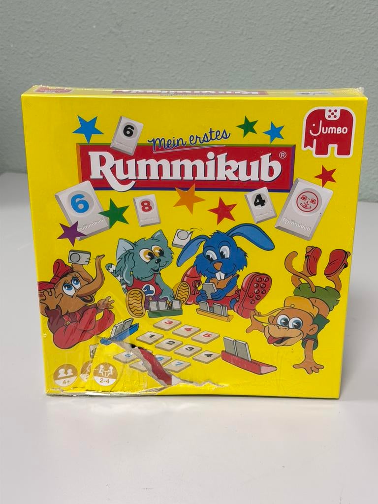 Jumbo Mijn Eerste Rummikub Nieuw - gezelschapsspel (duits), Hobby en Vrije tijd, Gezelschapsspellen | Overige, Nieuw, Een of twee spelers