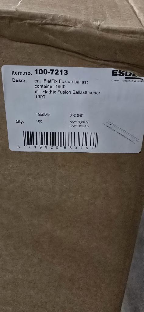 FlatFix Fusion Ballasthouder 1900, Doe-het-zelf en Verbouw, Zonnepanelen en Toebehoren, Nieuw, Overige typen, Ophalen