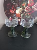 Vintage Roemer wijnglas met gravering, Antiek en Kunst, Ophalen of Verzenden