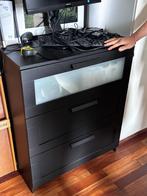 Zwarte laden kast, IKEA, Ophalen, 50 tot 100 cm, Zo goed als nieuw, Minder dan 100 cm