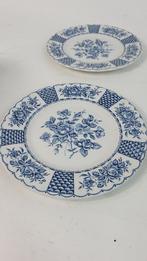 Melody Blue, Myott England vintage gebaksbordjes, 4 st. 8B7, Antiek en Kunst, Antiek | Servies los, Ophalen of Verzenden