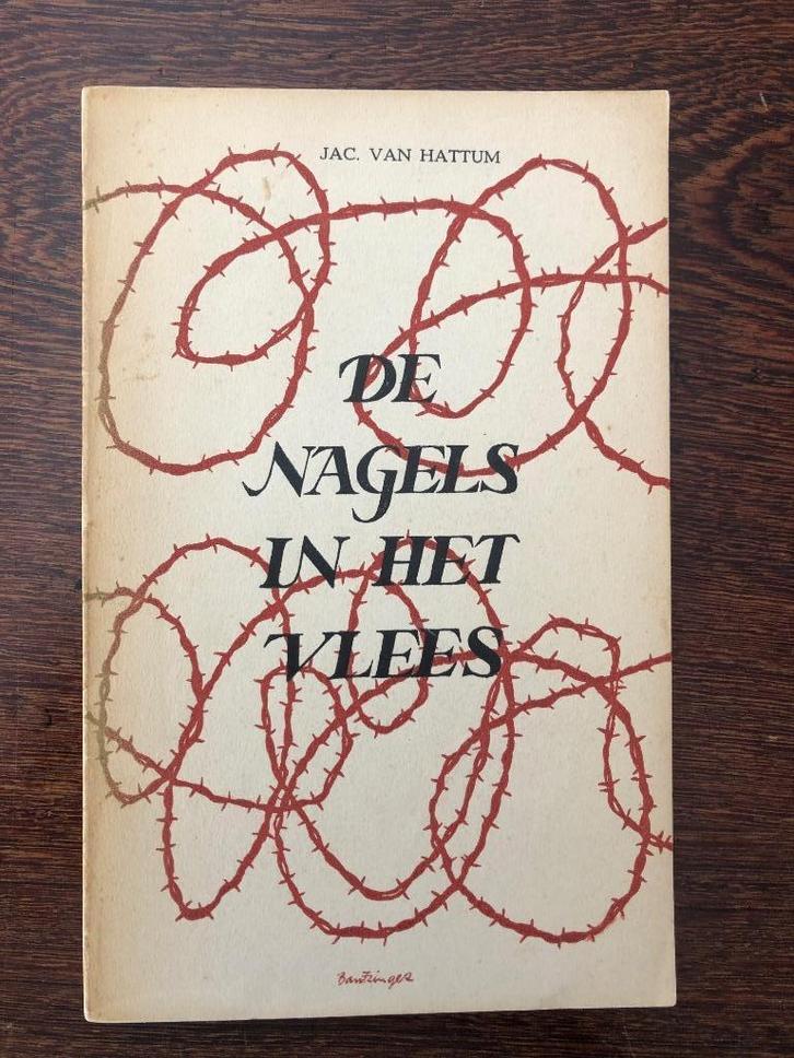 Jac. van Hattum - De nagels in het vlees - 2e druk 1945, Boeken, Gedichten en Poëzie, Gelezen, Ophalen of Verzenden