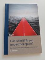 Hans Krabbe - Hoe schrijf ik een onderzoeksplan?, Ophalen of Verzenden, Zo goed als nieuw, HBO, Hans Krabbe