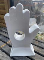 Spaarpot ”Hole in hand” , wit, Ophalen of Verzenden, Zo goed als nieuw, Steen, Aardewerk of Keramiek, Overige thema's